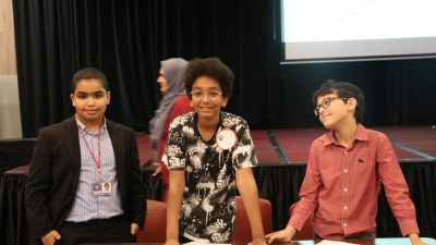 ISG Dammam Middle School Debate Team Run The Voice for the Right Choice Forum