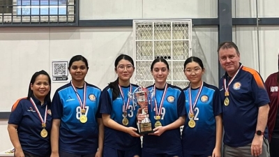 BSD U16 Girls Win SAIKAC Badminton